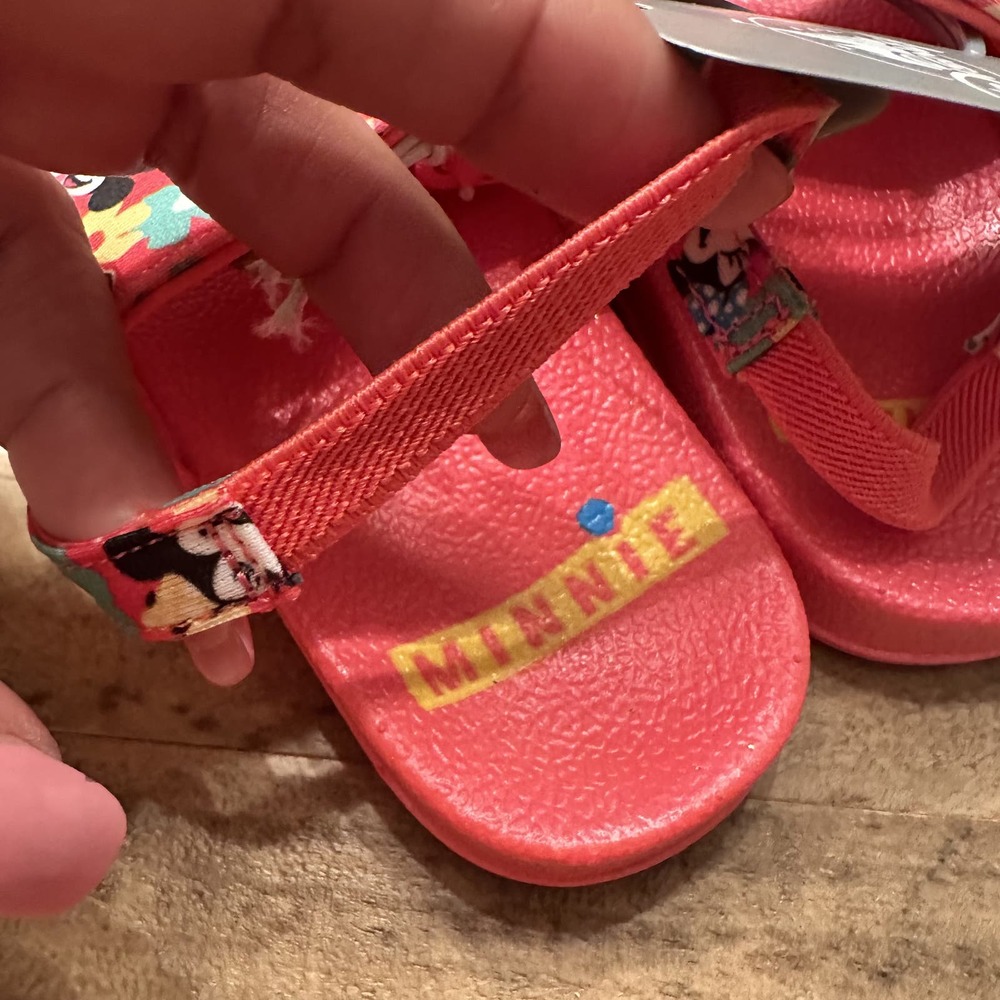 NWT Disney Minnie Mouse Slide Sandal Toddler Girls Size 7/8 - Picture 4 of 6